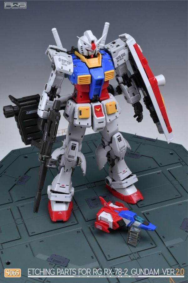 預購3月 鋼魂 AW9 S65 RG 1/144 RX-78-2 鋼彈 初鋼 2.0 改造蝕刻片 附水貼 