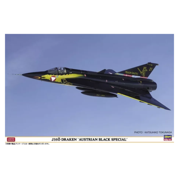 預購4月 長谷川 1/48 J35O Draken Austrian Black Special 
