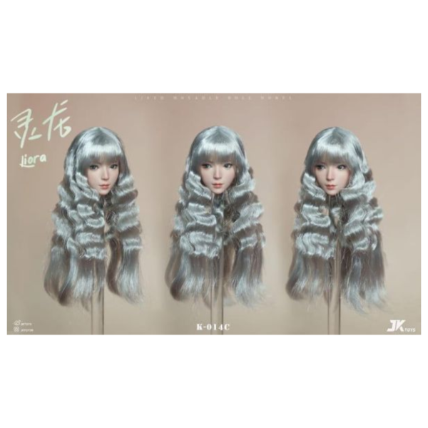 預購第二季 JKTOYS 1/6 亞洲美女頭雕 靈龍 可動眼 K-014C 