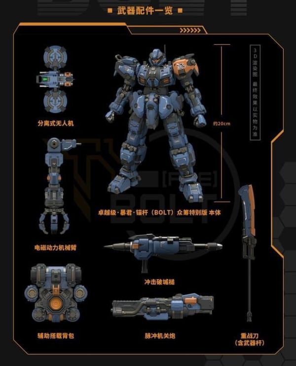 預購26年 Q3 MOSHOWTOYS 模壽 先祖效應 卓越級 暴君 錨桿 眾籌特別版 可動完成品 