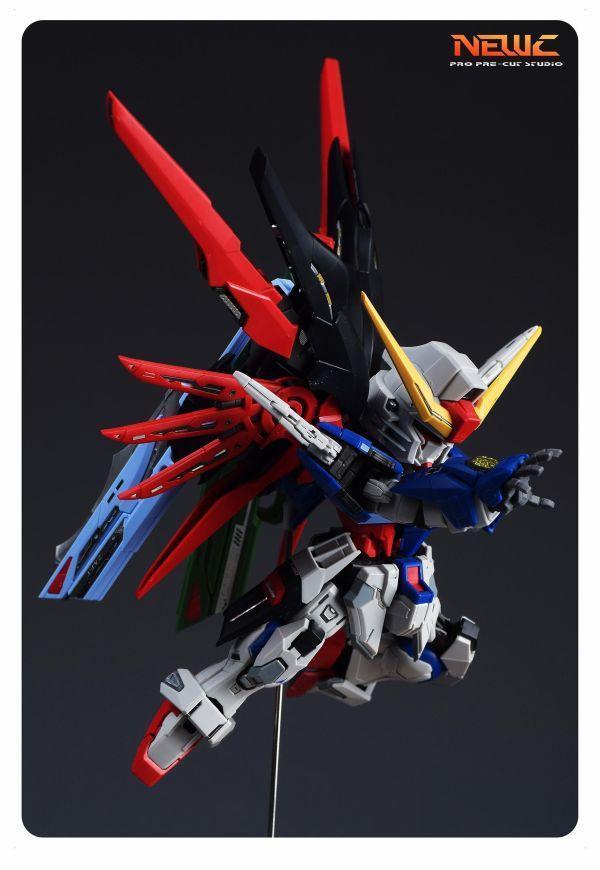 預購第三季 新月 MGSD命運鋼彈3D改件-含4對造型手、1對掌心炮特效件(噴塗可選) 