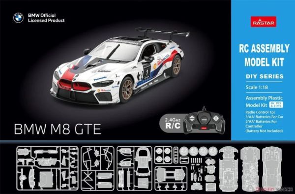 童友社 1/18 BMW M8 GTE 組裝遙控模型 