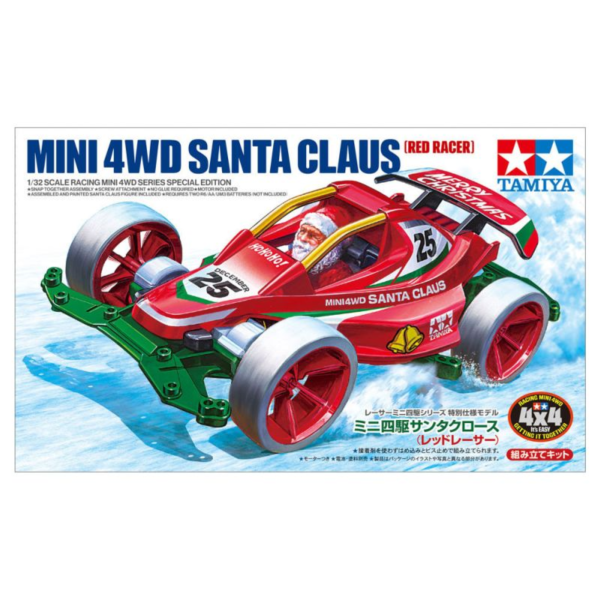 預購12月 田宮 TAMIYA 95698 迷你四驅 聖誕老人 紅色賽車(VS底盤) D1008 
