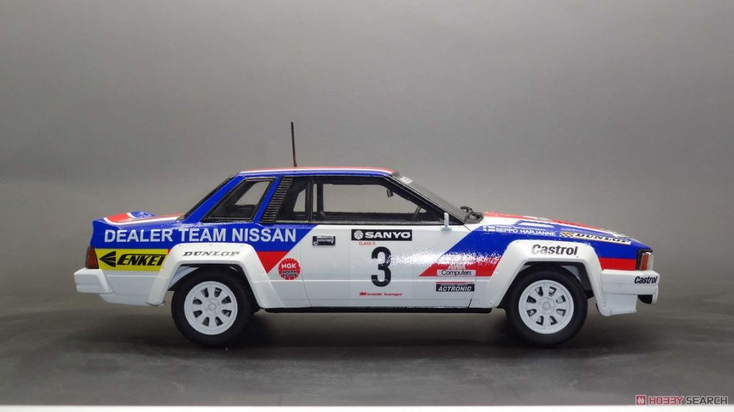 青島社 AOSHIMA  1/24 汽車模型 BEEMAX SERIES NO.07 NISSAN 240RS New Zealand Rally Version 組裝模型  