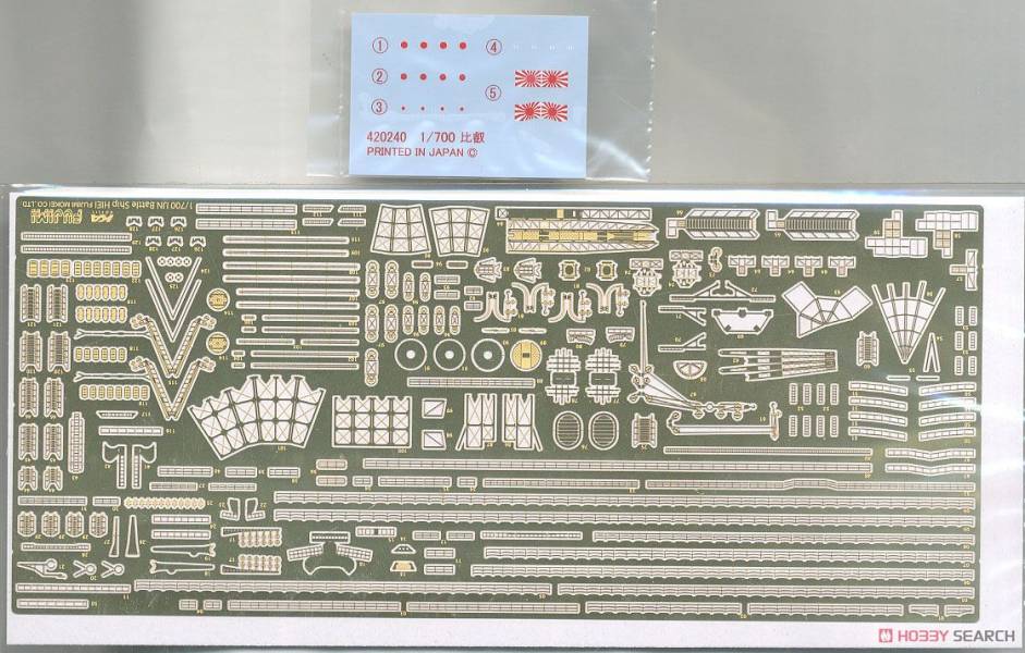 富士美FUJIMI #432342 日本海軍戦艦 比叡 特別仕樣 (含木甲板＆金屬蝕刻片) 