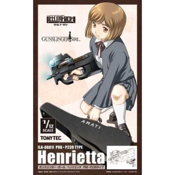 預購7月 TOMYTEC 1/12 LittleArmory 神槍少女 荷莉葉特 P90‧P239 Type 