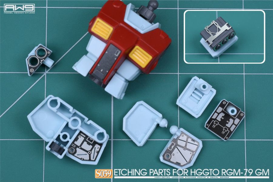 鋼魂 AW9 S59 HG MSD RGM-79 吉姆 專用蝕刻片 附水貼 