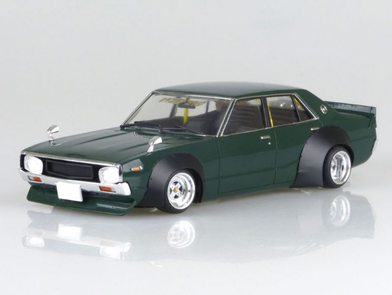 青島社 AOSHIMA  1/24 汽車模型 LB-Works NO.08 KENMARY 4Dr 組裝模型  