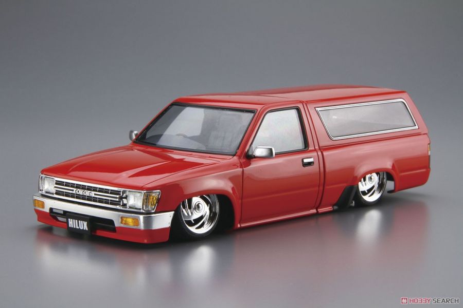 青島社 AOSHIMA 1/24 汽車模型 改裝車 No.59 057001 豐田 YN86 HILUX NEW OLD SCHOOL '95 組裝模型 AOSHIMA 1/24 閃電霹靂車 阿斯拉 AKF-0/G LIFTING TURN模式