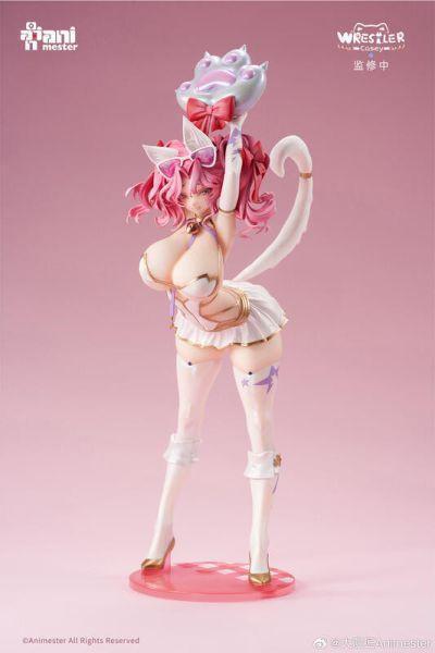 大漫匠Animester 綿綿喵摔跤手 凱茜 真毛絨&追視眼 1/6 PVC完成品 