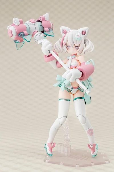 預購27年4月 壽屋 女神裝置 PUNI MOFU 白貓 組裝模型 一般版 