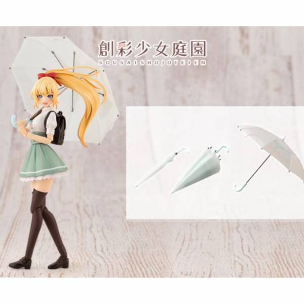 壽屋 KOTOBUKIYA  MV003 1/10 創彩少女庭園 下課後的雨傘組 組裝模型 