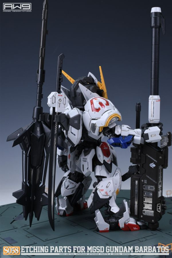 鋼魂 AW9 S58 MASTER GRADE SD MGSD 獵魔鋼彈 改造蝕刻片 附水貼 