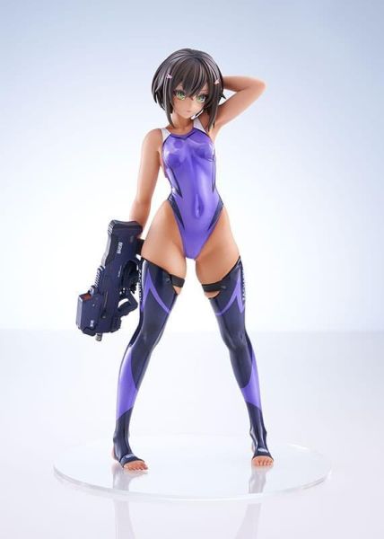 預購9月 HJ限定 AMAKUNI ARMS NOTE 水泳部的部長 1/7 紫泳裝 