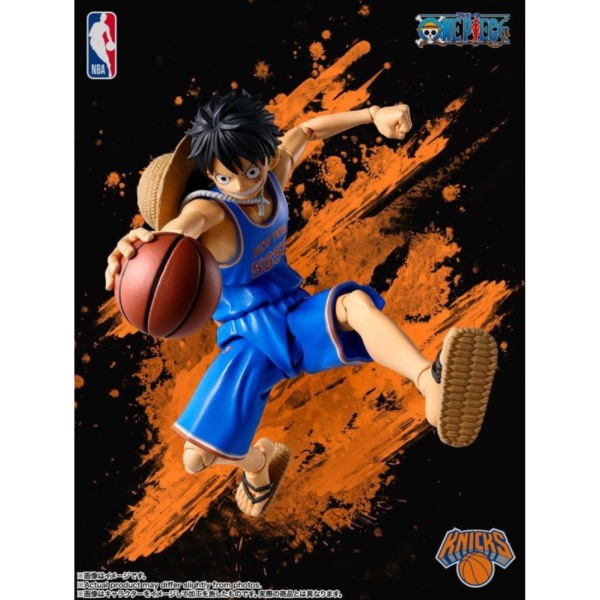 預購10月 萬代 S.H.F 航海王 ONE PIECE×NBA 魯夫 -KNICKS ver.- 