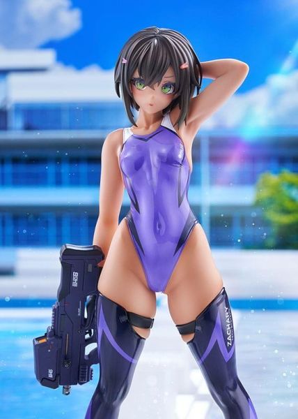 預購9月 HJ限定 AMAKUNI ARMS NOTE 水泳部的部長 1/7 紫泳裝 