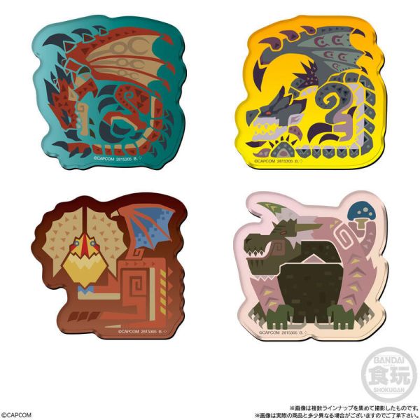 預購10月 萬代 盒玩 魔物獵人 荒野 魔物角色造型磁鐵 中盒14入 