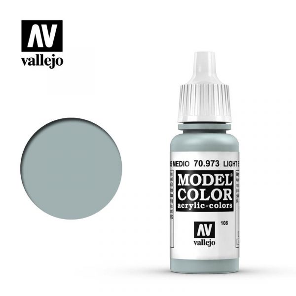 Acrylicos Vallejo -108 - 70973 - 模型色彩 Model Color - 淺海灰色 Light Sea Grey - 17 ml. 