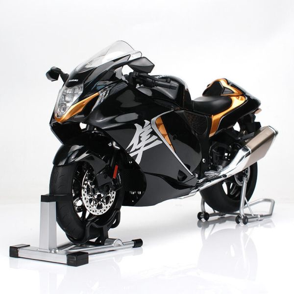 預購7月 12吋 1300R 鈴木隼-黑 超擬真 1/6 合金摩托車 