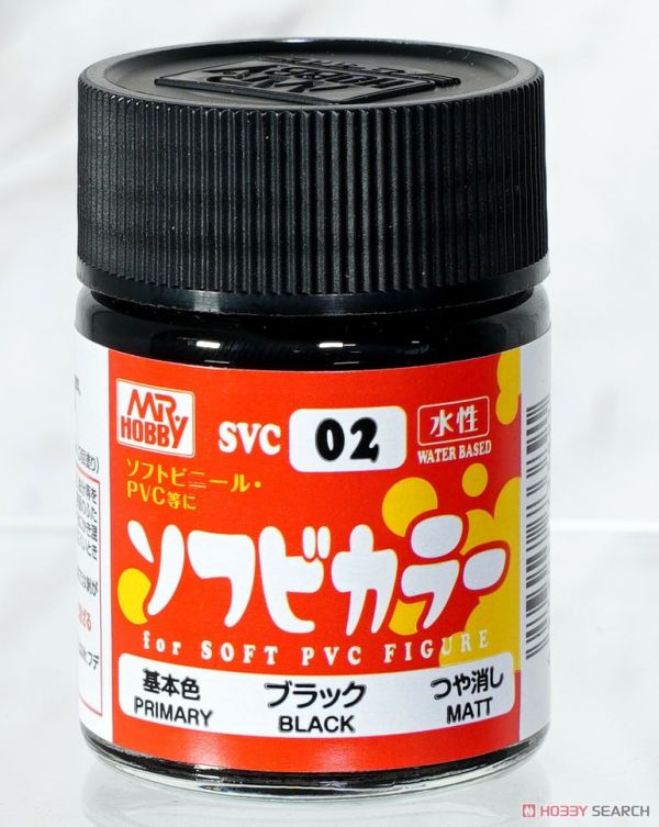 郡氏 GSI 水性漆 SVC系列 軟膠專用水性漆 18ml 