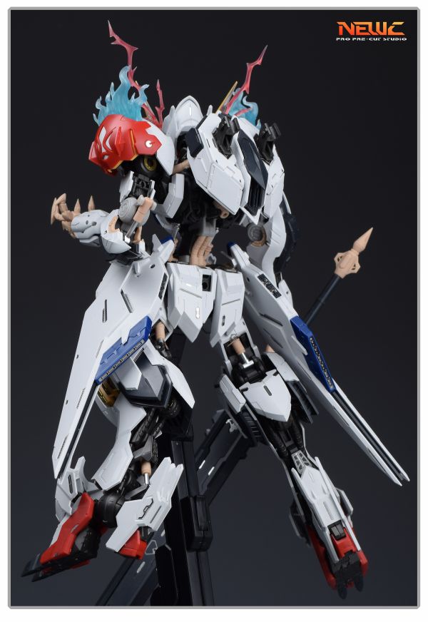 新月 MG天狼型獵魔鋼彈-特效件 透明/青藍色 