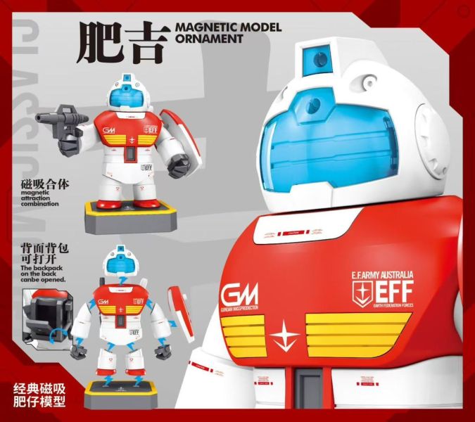 預購4月 肥仔模型 FJ-1 肥吉姆 中年吉姆 磁吸 組裝模型 