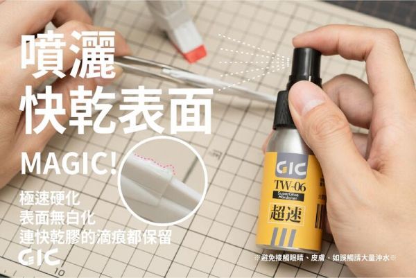 虎爪 GIC TW-06 瞬間膠催化劑 (快速硬化 加速作業) 