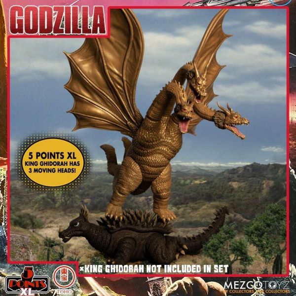 MEZCO 5 Points XL 哥吉拉1968 怪獸總進擊 Round 1 寶箱組 