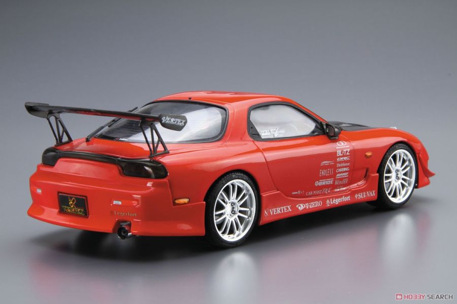 青島社 AOSHIMA 1/24 汽車模型 改裝車 No.9 馬自達 VERTEX FD3S RX-7 組裝模型 AOSHIMA 1/24 閃電霹靂車 阿斯拉 AKF-0/G LIFTING TURN模式