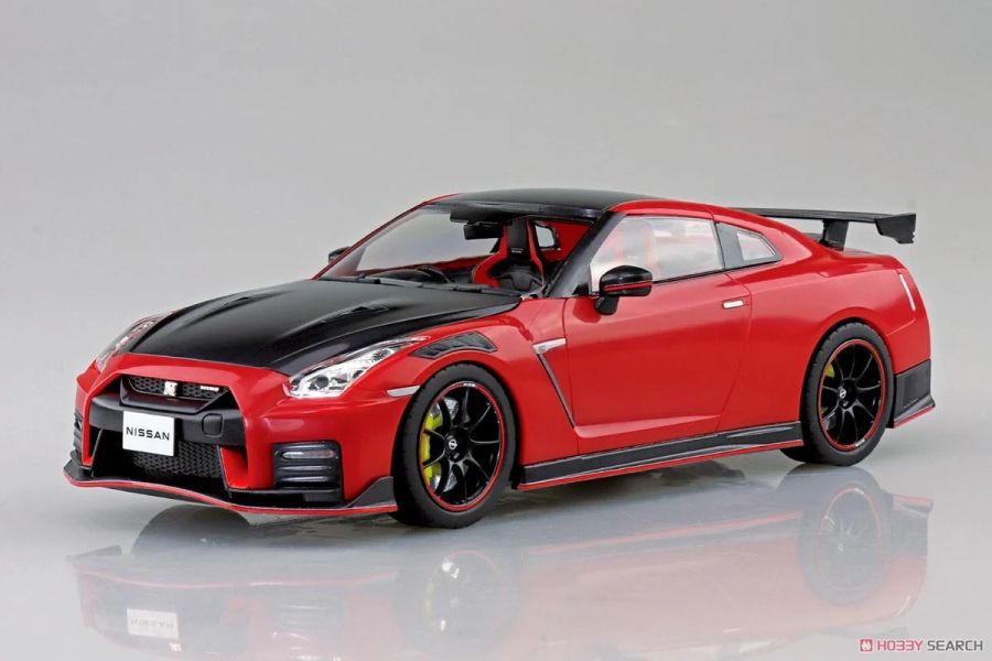 青島社 AOSHIMA 1/24 SNAP KIT 02-VR GT-R NISMO 2022 活力紅 <多色成型免膠水> 