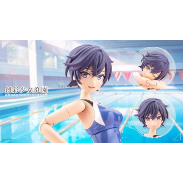 預購8月 壽屋 組裝模型 一般版 創彩少女庭園 早乙女瑠衣 桃櫻高校 競技泳裝 