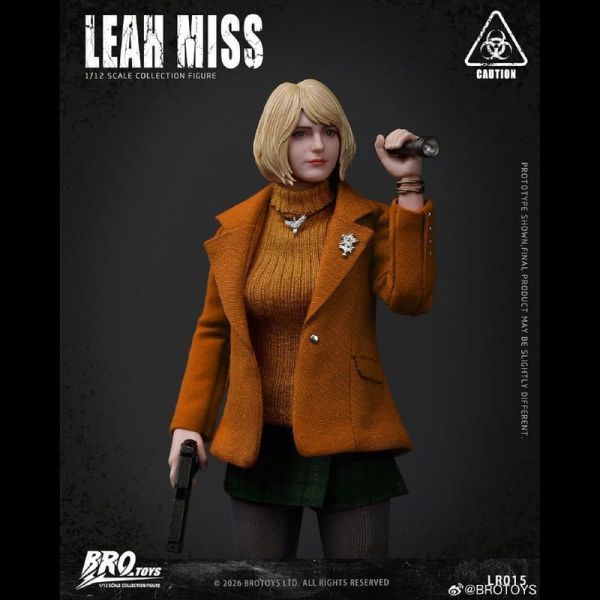 預購Q4 BROTOYS 1/12 生化危機 莉婭小姐 LR015 可動人偶 L0626 