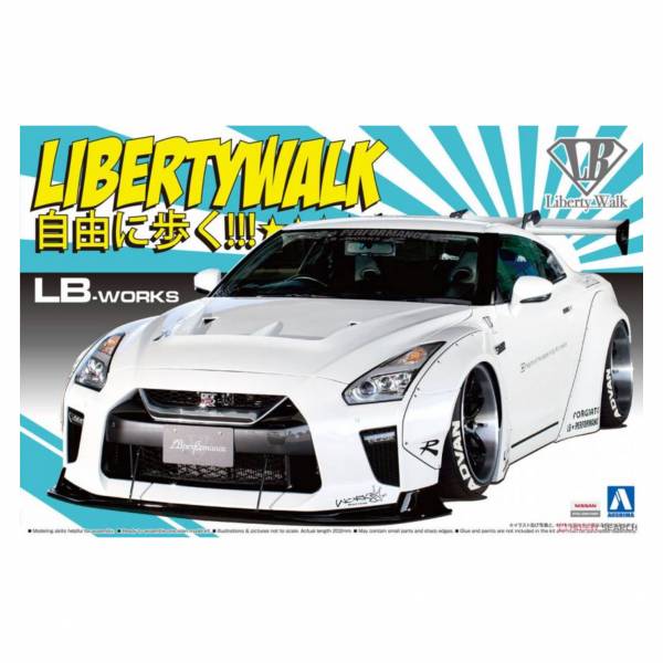 青島社 AOSHIMA 1/24  Liberty Walk NO.11 LB Works R35 GT-R type1.5 組裝模型 