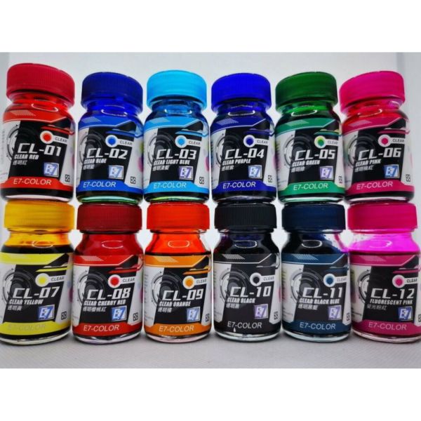 E7 硝基漆 CL系列 透明漆 20ml 