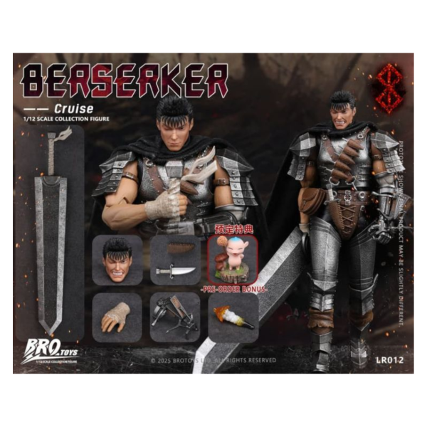 預購26年Q1 BROTOYS 1/12 狂戰士-克魯斯 烙印勇士 凱茲 6吋 LR012 D1107 