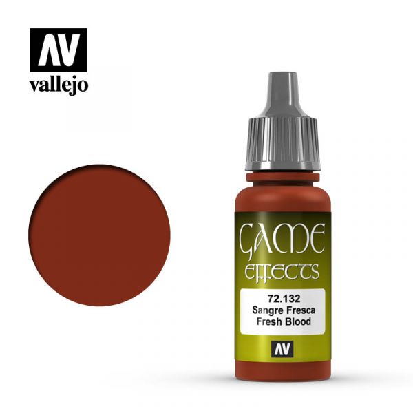 Acrylicos Vallejo -109 - 72132 - 遊戲色彩 Game Color - 鮮血色（效果漆） Fresh Blood - 17 ml. 