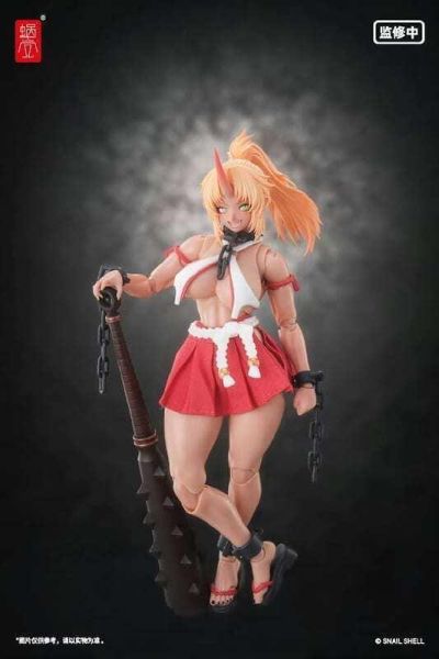 預購第四季 蝸之殼 RPGEX-08 鬼巫女 次女 紅葉 1/12 可動完成品 