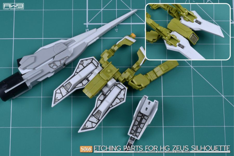 鋼魂 AW9 S68 HG 1/144 神王宙斯型外掛裝備 改造蝕刻片 附水貼 