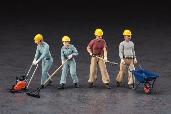 長谷川 HASEGAWA 1/35 WM03 建設工人組A 組裝模型 