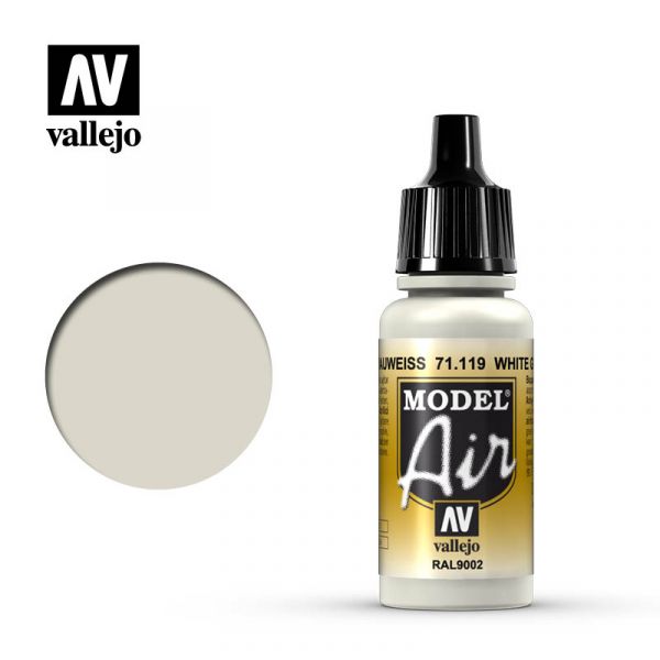 西班牙 Vallejo AV水性漆 Model Air 71119 白灰色 17ml 