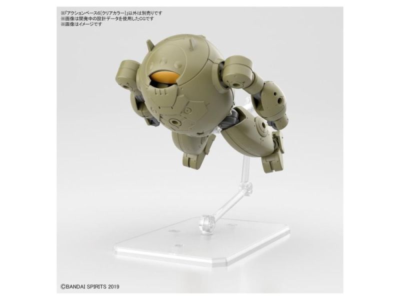 萬代 BANDAI 代理版 ACTION BASE 6 可動展示架 支架 [透明配色] 組裝模型 