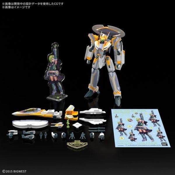 萬代 組裝模型 HG 1/100 VF-31E 英雄式(查克･馬斯坦古座機)豪華套組 