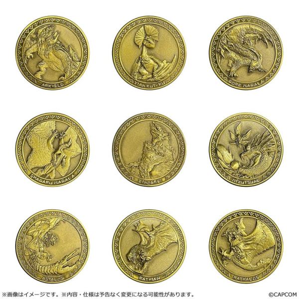 預購26年7月 CAPCOM 魔物獵人 荒野 金屬硬幣獎牌收藏集 獎章 第1彈 中盒20入 