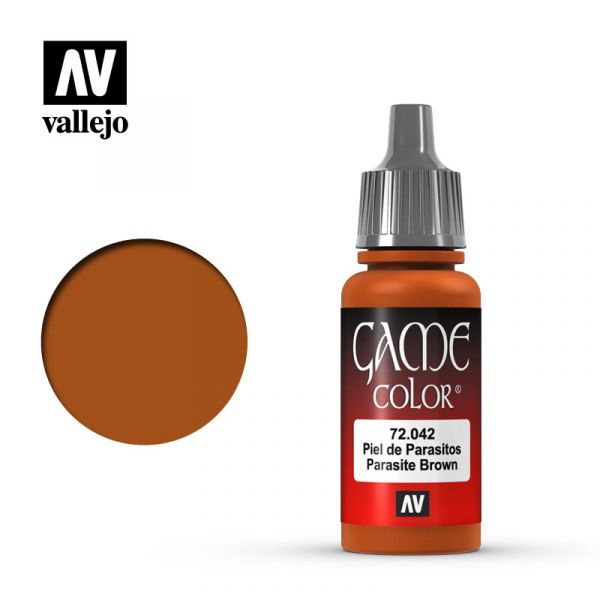 Acrylicos Vallejo -042 - 72042 - 遊戲色彩 Game Color - 寄生蟲棕色 Parasite Brown - 17 ml. 