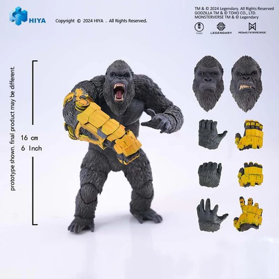 海雅 HIYA 哥吉拉大戰金剛2：帝國崛起 金剛 機械手套 16CM 可動完成品 