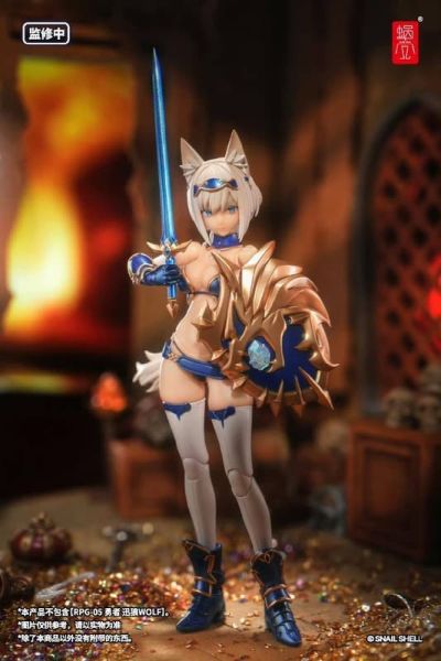 預購Q3 蝸之殼 蝸的異世界冒險 RPG-05 勇者 迅狼 狼妹 武裝配件包 不含人物本體 