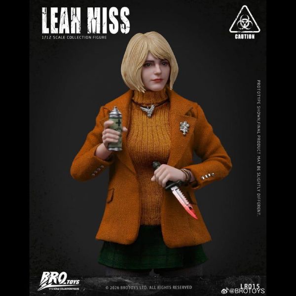 預購Q4 BROTOYS 1/12 生化危機 莉婭小姐 LR015 可動人偶 L0626 