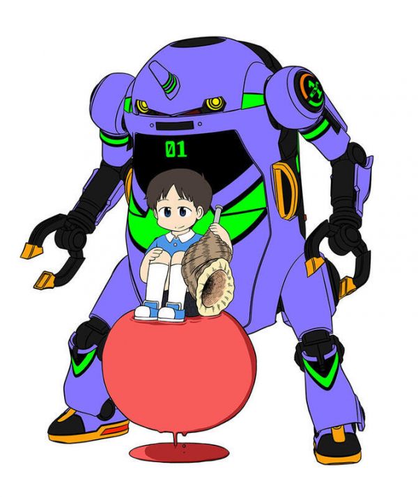 長谷川 模型 1/20 WEGO x 新世紀福音戰士 初號機 + 碇真嗣 