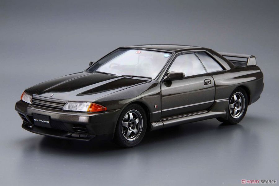 青島社 AOSHIMA 1/24 汽車模型 模型車 No.12 061435 日產 Skyline BNR32 GT-R '89 組裝模型 AOSHIMA 1/24 閃電霹靂車 阿斯拉 AKF-0/G LIFTING TURN模式