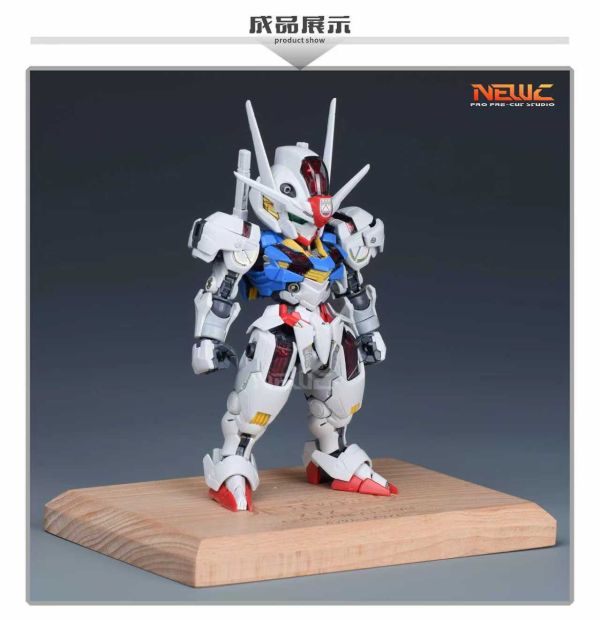 預購10月 新月 MGSD 風靈鋼彈 專用木製地台 
